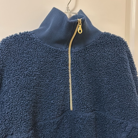 Joy Lab Women's Sherpa Pull Over Half Zip Long Sleeve Sweater - Picture 4 of 11